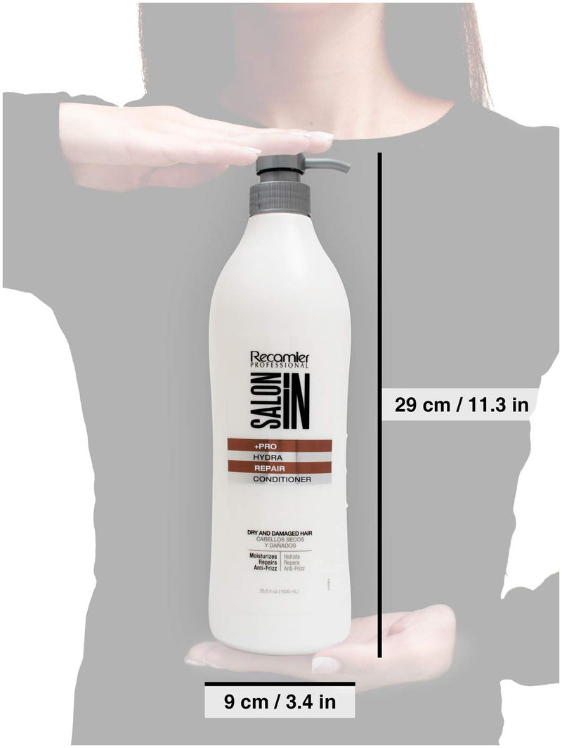 Recamier Professional Salon In +Pro Hydra Repair Hair Conditioner 33.8oz - Acondicionador Reparador Hidratante