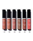 S.he Makeup Glossy Lips lip-gloss Smooth Glass Shine Nude Colors, Complete Set of All 6 Shades
