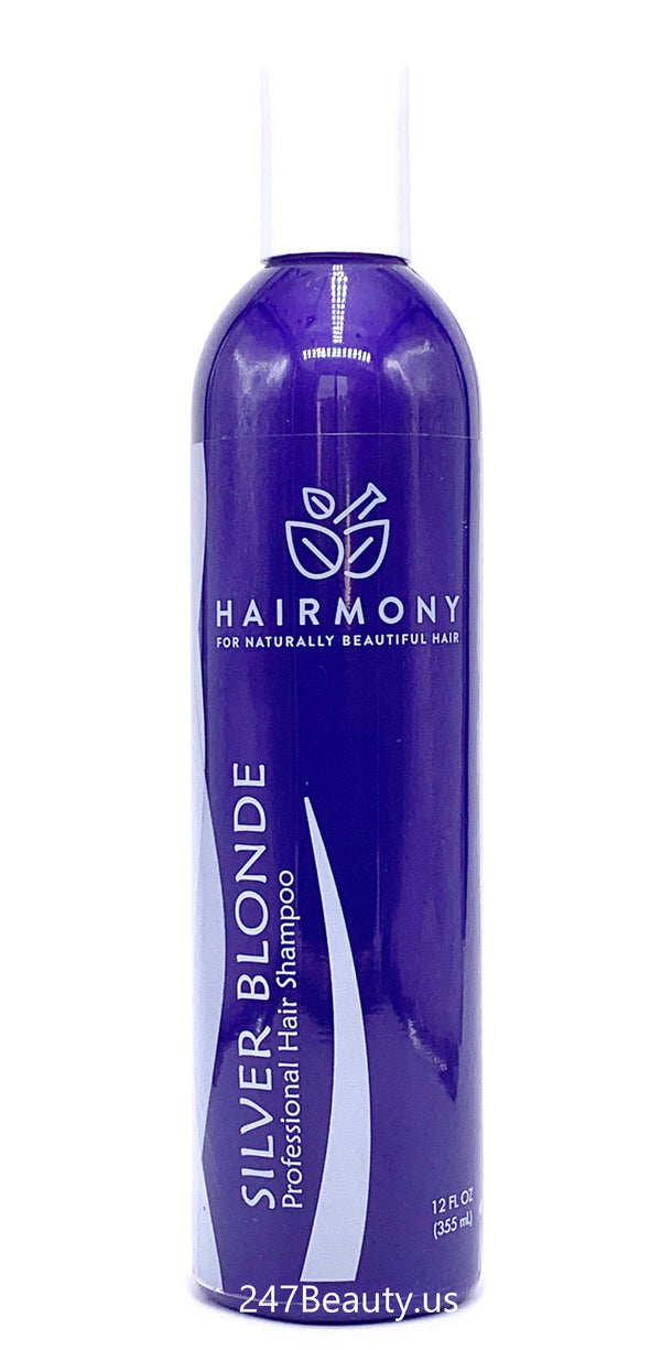 Hairmony Silver Blonde Professional Hair Shampoo 12oz - Champu para cabellos grises or Rubios
